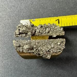 NEW Adjustable 24k Gold Plated Pyrite Ring with Rough Cut Pyrite - Handmade